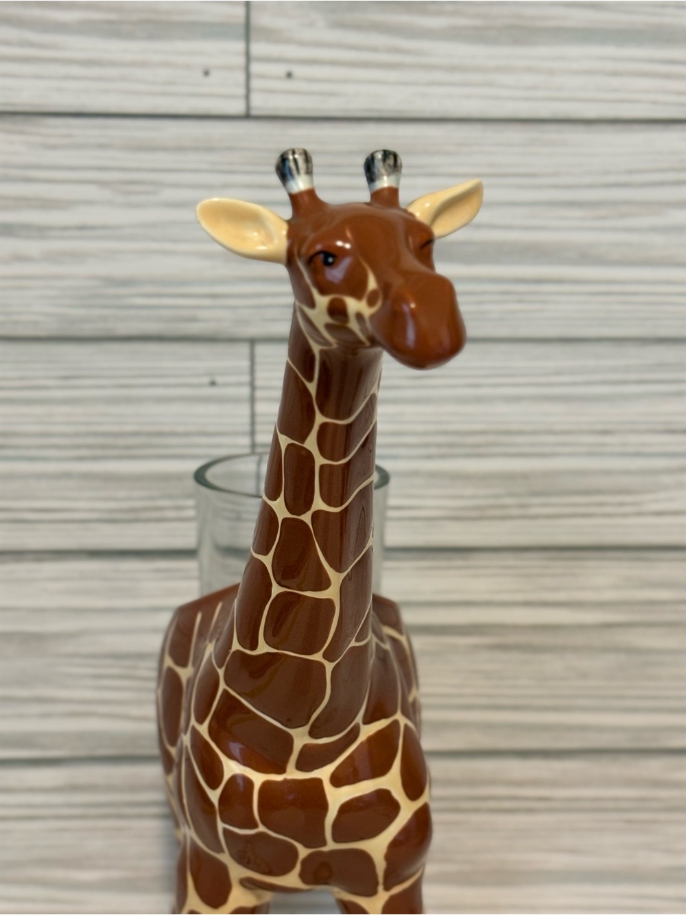 Vintage PartyLite Giraffe Candle Holder African Inspiration Safari Ceramic P9620 - Picture 3 of 10